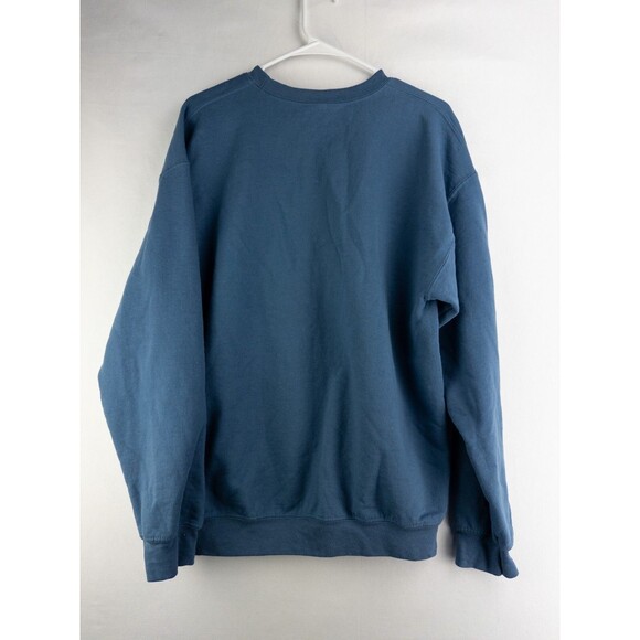 Nirvana‎ Sweater Mens Large Blue Smiley Face Logo Sweatshirt Pullover - Picture 2 of 6